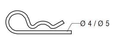 COTTER PIN FS 4/1 GALV. - Image 2