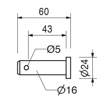 PIN 16X42, GALV. - Image 2