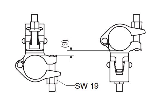STANDARD COUPLER NK1 48/48 GALV - Image 2