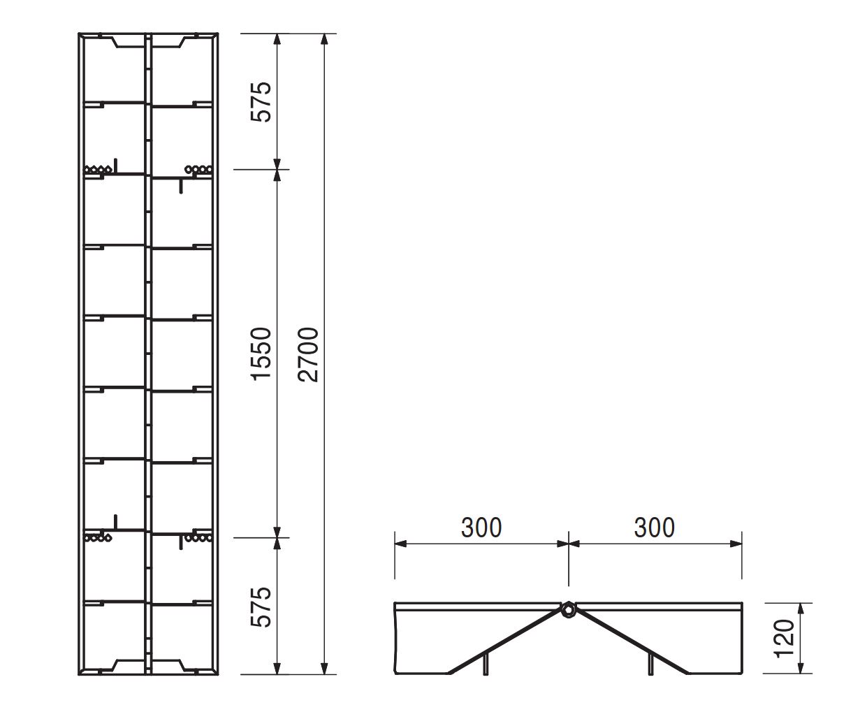 TRIO ARTICULATED CORNER TGE270 - Image 2