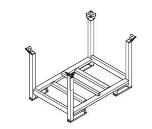 PALLET RP 80X120/2, GALV.
