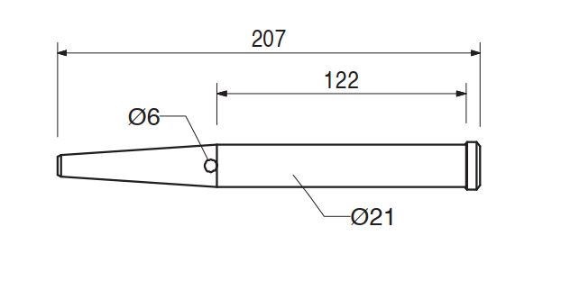 FITTING BOLT D=21X120 - Image 2