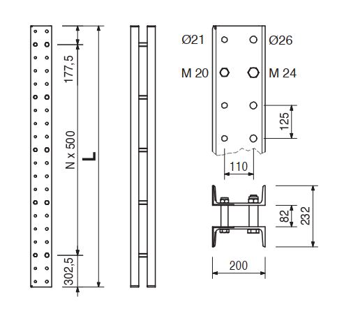 RCS CLIMBING RAIL 200X80-3480 - Image 2