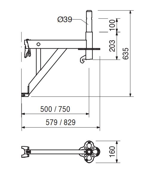 HOP-UP UCM 50 W. SPIGOT, GALV. - Image 2