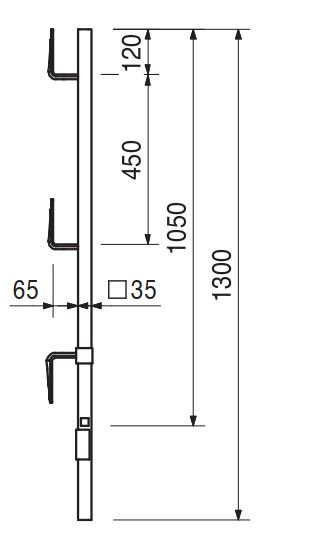 HANDSET HANDRAIL POST HSGP-2 - Image 2