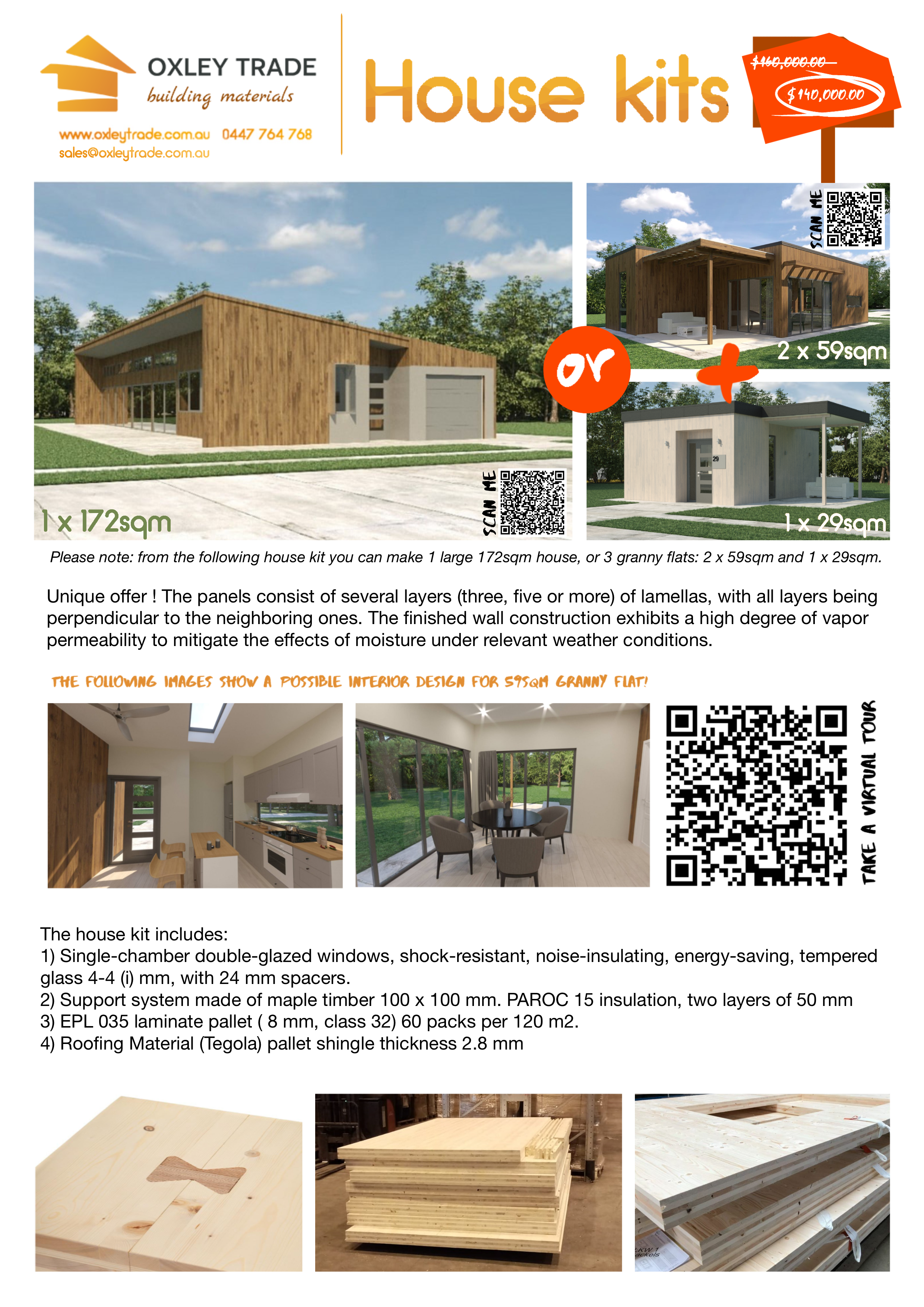 House kit | Granny flat 172sqm for Pre-order - Image 2