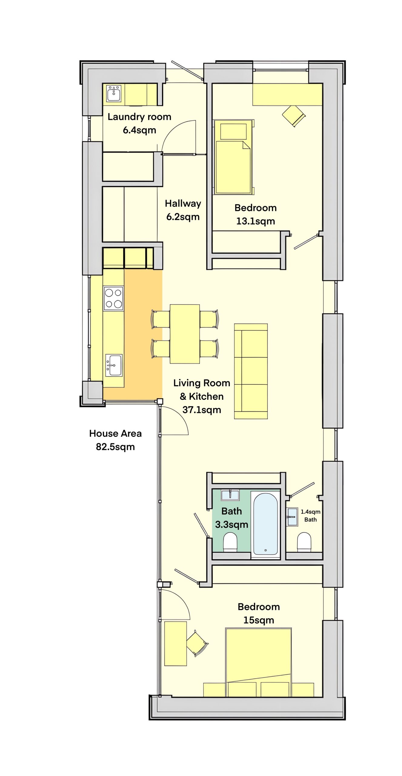 House Kit 110.4 sqm made of CLT Panels - for pre-order only! - Image 3