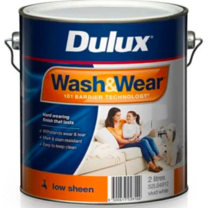 2L Dulux Wash&Wear Interior Low Sheen Paint - Custom Colour (white base)