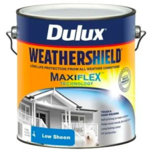 4L Dulux Weathershield Exterior Low Sheen Paint - Custom Colour (white base)