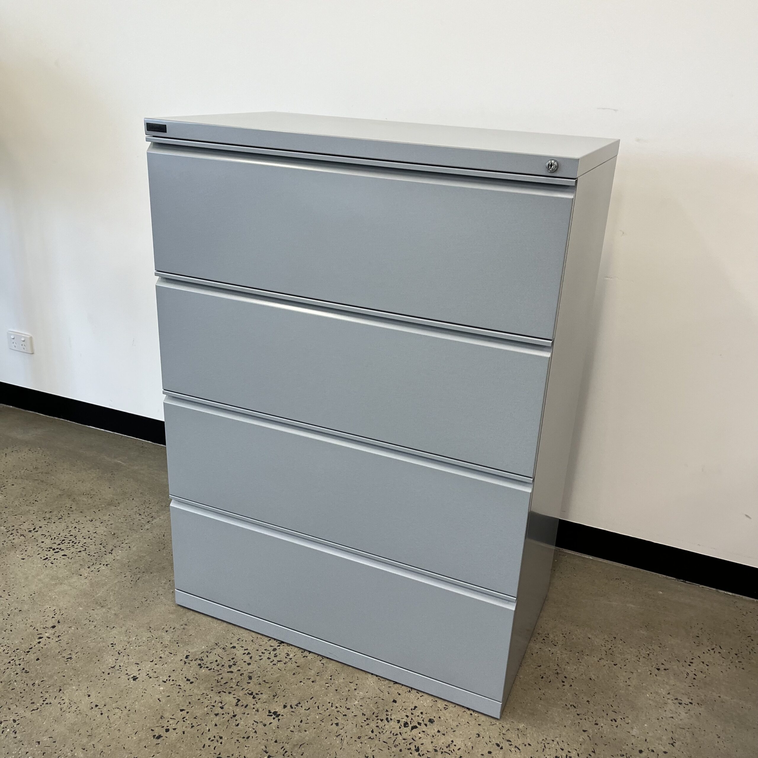 Schiavello Wide Filing Cabinet Grey 4 Drawer - Image 2