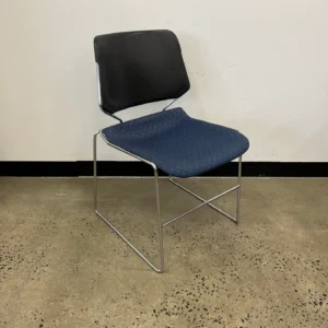 Stacking Chair - Blue and Black