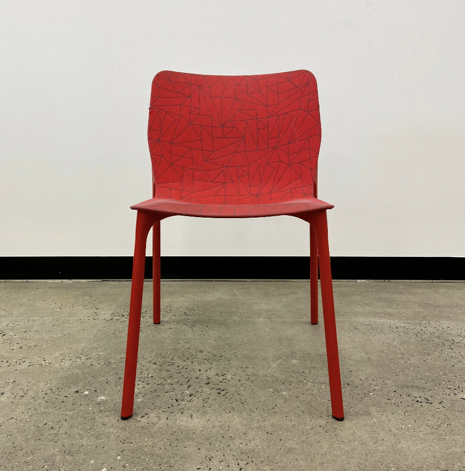 Wilkhahn Chassis Visitor Chair Red - Image 2