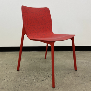 Wilkhahn Chassis Visitor Chair Red