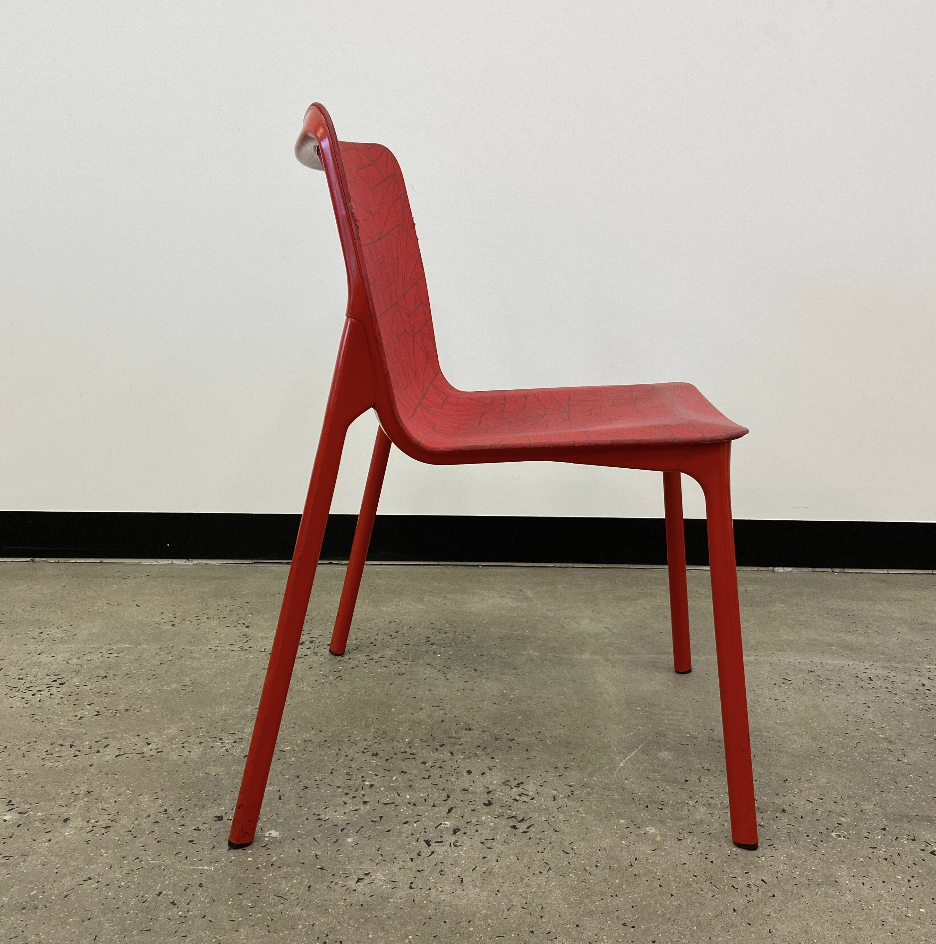 Wilkhahn Chassis Visitor Chair Red - Image 3