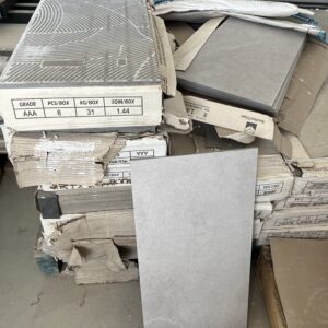300 x 600mm Grey Floor Tiles FREE to a community project
